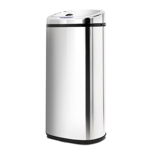 Devanti 50L Motion Sensor Bin Rubbish Automatic Silver