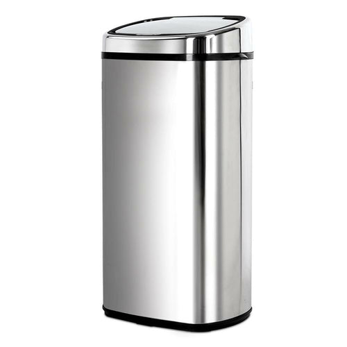 Devanti 68L Motion Sensor Bin Rubbish Automatic Silver