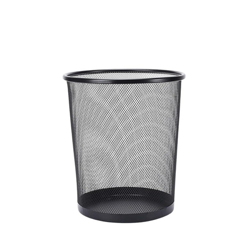Metal Mesh Waste Bin Large Black
